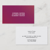 赤とマゼンタ 名刺 (正面/裏面)