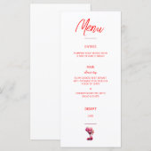 赤とマルーンのブランチとバブリーのメニュー メニュー (正面/裏面)