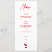 赤とマルーンのブランチとバブリーのメニュー メニュー (正面)