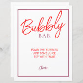 赤とマルーンバブリーバー標識 (正面/裏面)