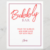 赤とマルーンバブリーバー標識 (正面)