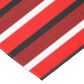 赤とマルーンレッドストライプデザイン テーブルクロス (アングル)