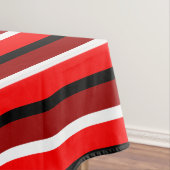 赤とマルーンレッドストライプデザイン テーブルクロス (インサイチュ)
