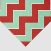 赤とミントグリーンジグザグザティッシュペーパー 薄葉紙 (詳細)