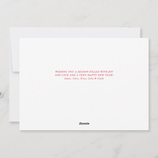 赤とメリー明るい愛と光の休日 シーズンカード (裏面)