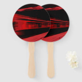 赤とモダン黒のカッコいいモーションコンセプト ハンドファン (正面&裏面)