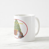 赤と三毛のペルシャ猫 クリスマス コーヒーマグカップ (正面右)