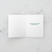 赤と伝統的緑の格子模様の写真クリスマス シーズンカード (内部)