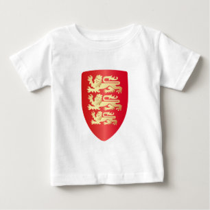赤と偽金のライオン・ハートの盾 ベビーTシャツ