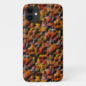 赤と彫られたグラデーションの汚れのミックスとモザイク Case-Mate iPhoneケース (裏面)