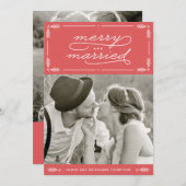 赤と新メリー婚のホ結婚したリデーカード シーズンカード (正面/裏面)