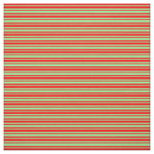 赤と明るい緑の裏地パターン ファブリック (見本)