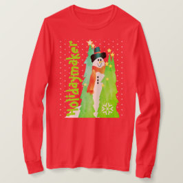 赤と明るい緑 Tシャツ