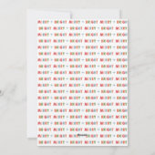 赤と明メリーるい写真コラージュのクリスマス シーズンカード (裏面)