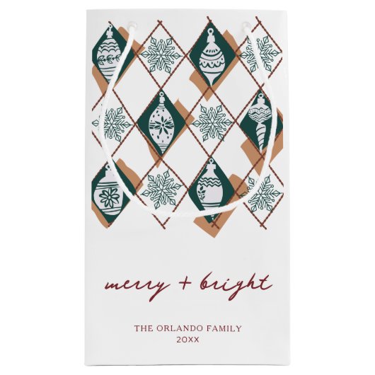 赤と明メリーるい北欧クリスマス スモールペーパーバッグ (裏面)