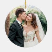 赤と明結婚したるい初めてのクリスマス植物学 セラミックオーナメント (裏面)