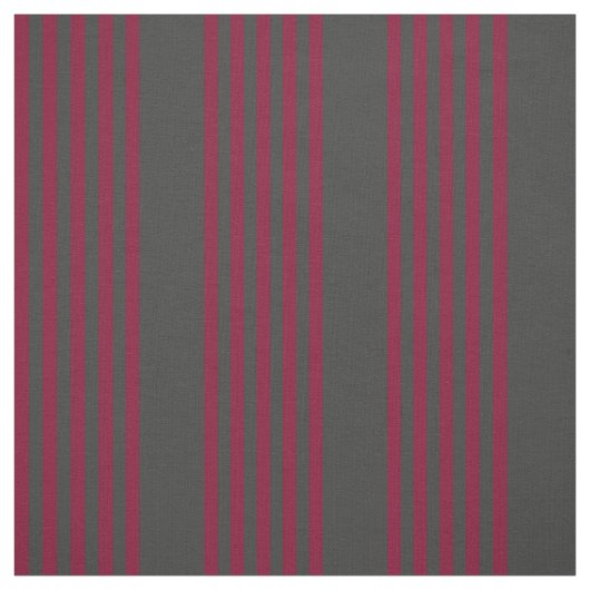 赤と木炭5ストライプ柄 ファブリック (見本)
