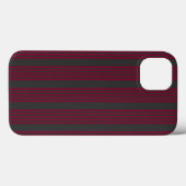 赤と木炭5ストライプ柄 Case-Mate iPhoneケース (裏面 (横))