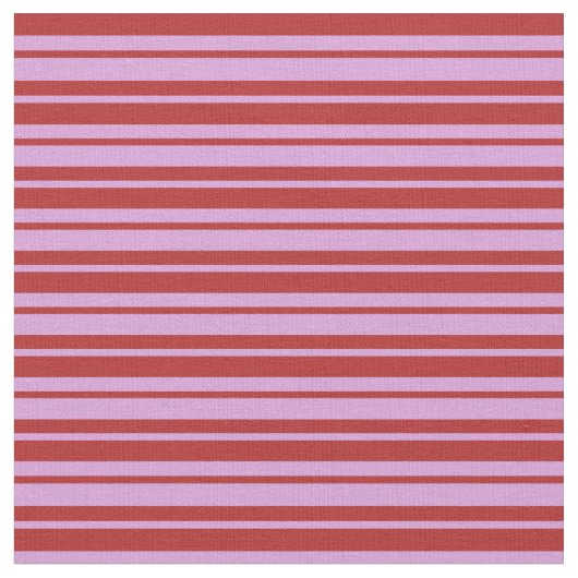 赤と梅の色の線模様 ファブリック (クローズアップ)