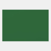 赤と森の緑と白のホリデーギフト ラッピングペーパーシート (正面3)