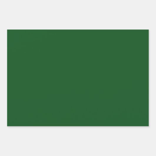 赤と森の緑と白のホリデーギフト ラッピングペーパーシート (正面3)