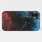 赤と海軍の抽象芸術絵画のケース Case-Mate iPhoneケース (裏面(横))