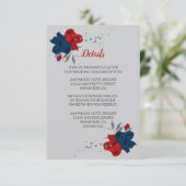 赤と海軍の青い花シルバーシ葉ョー詳細 エンクロージャーカード (スタンド正面)