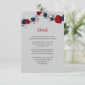 赤と海軍の青い花シルバーシ葉ョー詳細 エンクロージャーカード (スタンド正面)