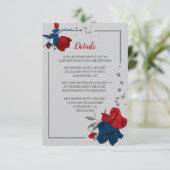 赤と海軍の青い花シルバーシ葉ョー詳細 エンクロージャーカード (スタンド正面)