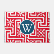 赤と海軍の青のギリシャ語の鍵の力