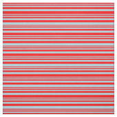 赤と淡青のパターン ファブリック (見本)