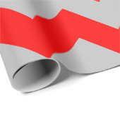 赤と灰色のエクストララージシェブロンのラッピング紙 ラッピングペーパー (ロールコーナー)