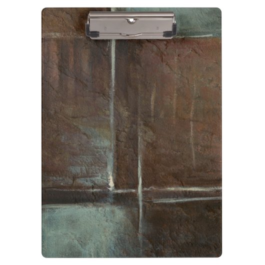 赤と灰色のレンガの壁 クリップボード (正面)