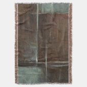 赤と灰色のレンガの壁 スローブランケット (正面縦)