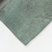 赤と灰色のレンガの壁 フリースブランケット (角)