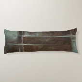 赤と灰色のレンガの壁 ボディピロー (裏面)