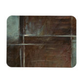 赤と灰色のレンガの壁 マグネット (横)