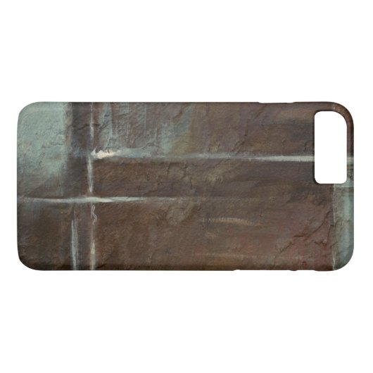 赤と灰色のレンガの壁 Case-Mate iPhoneケース (裏面(横))