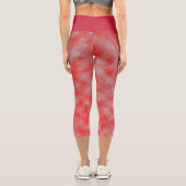 赤と灰色の同質、高い腰のカプリス カプリレギンス (裏面)