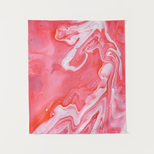 赤と灰色の抽象芸術絵画の タペストリー (正面)