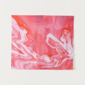 赤と灰色の抽象芸術絵画の タペストリー (正面(横))