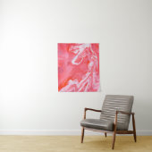 赤と灰色の抽象芸術絵画の タペストリー (インサイチュ)