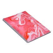 赤と灰色の抽象芸術絵画 ノートブック (右側)