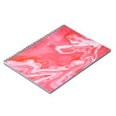 赤と灰色の抽象芸術絵画 ノートブック (左側)