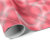 赤と灰色の格子模様グランジ ラッピングペーパー (ロールコーナー)