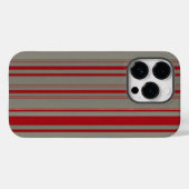 赤と灰色の線 Case-Mate iPhoneケース (裏面 (横))