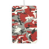 赤と灰色の迷彩、軍隊、陸軍 カーエアーフレッシュナー (正面)