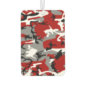 赤と灰色の迷彩、軍隊、陸軍 カーエアーフレッシュナー (裏面)