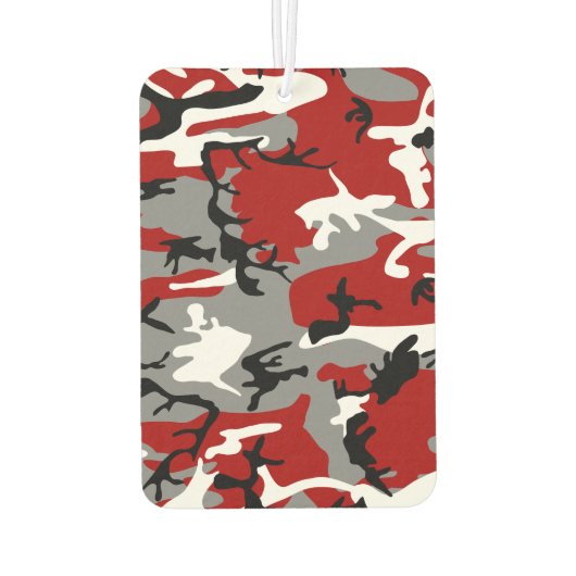 赤と灰色の迷彩、軍隊、陸軍 カーエアーフレッシュナー (裏面)