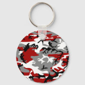 赤と灰色の迷彩、軍隊、陸軍 キーホルダー (裏面)